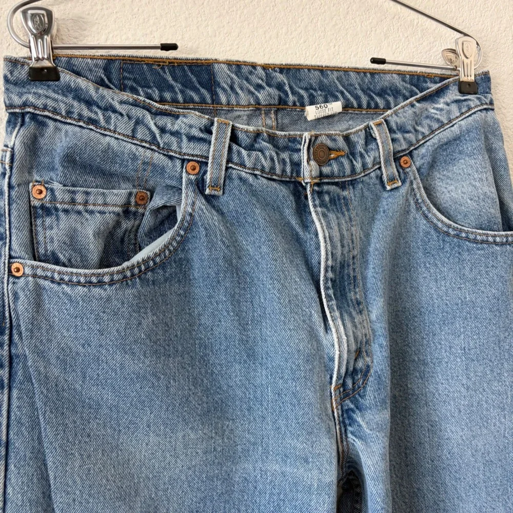 Levis 560 Loose Fit Tapered Leg Jeans Mens 34x36 Y2K Vintage 90s Made in USA